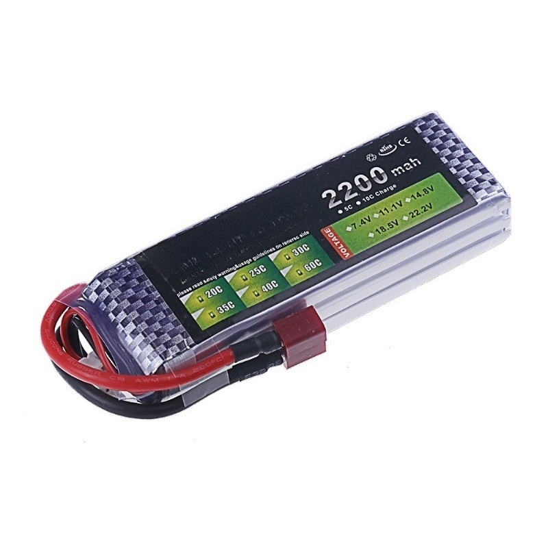 New 3S 30C 11.1V 2200mAh Li-po – обзор и цена Drone Battery 3S