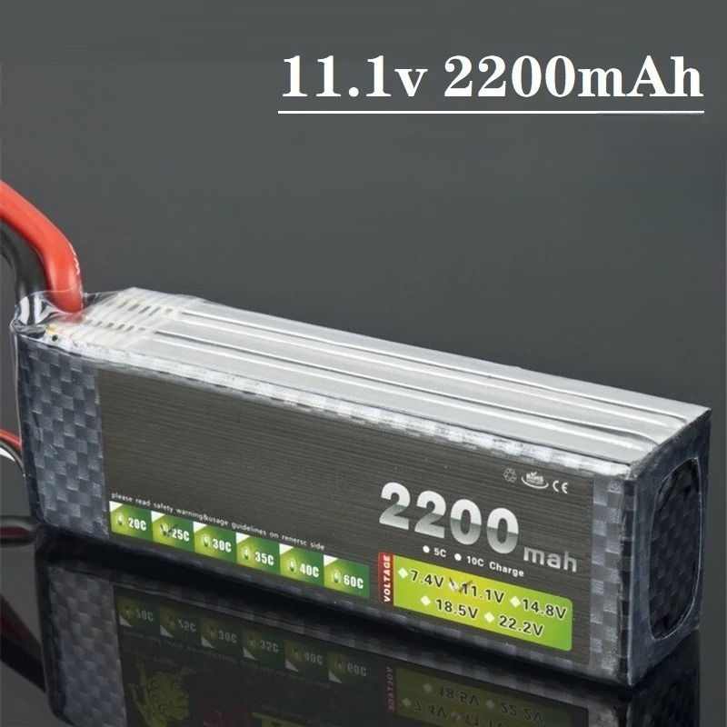 New 3S 30C 11.1V 2200mAh Li-po – обзор и цена Drone Battery 3S