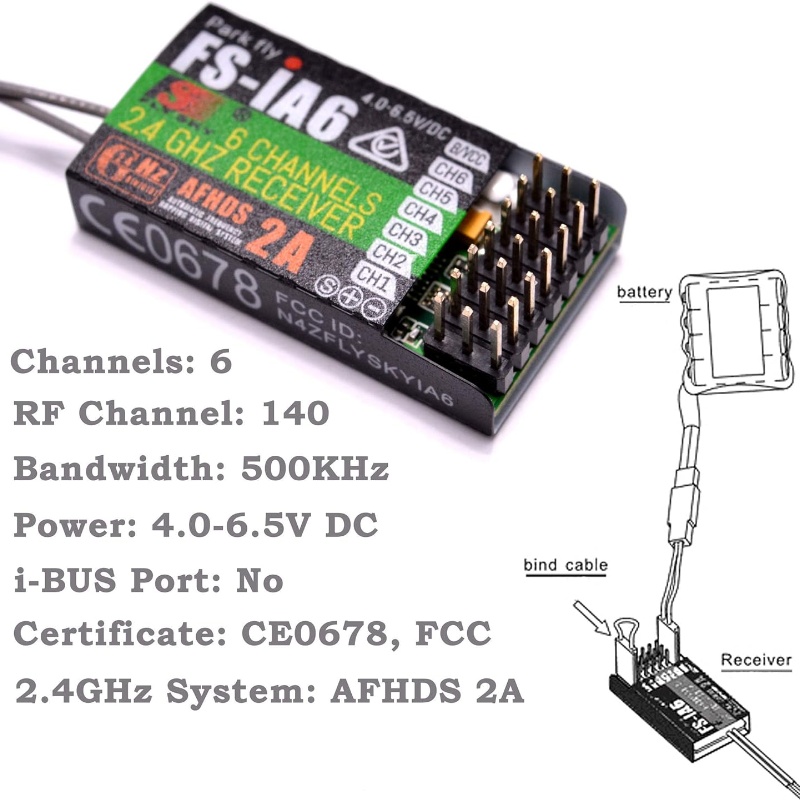 Flysky FS-IA6 Receiver 6CH Dua – обзор и цена Drone Battery Plate