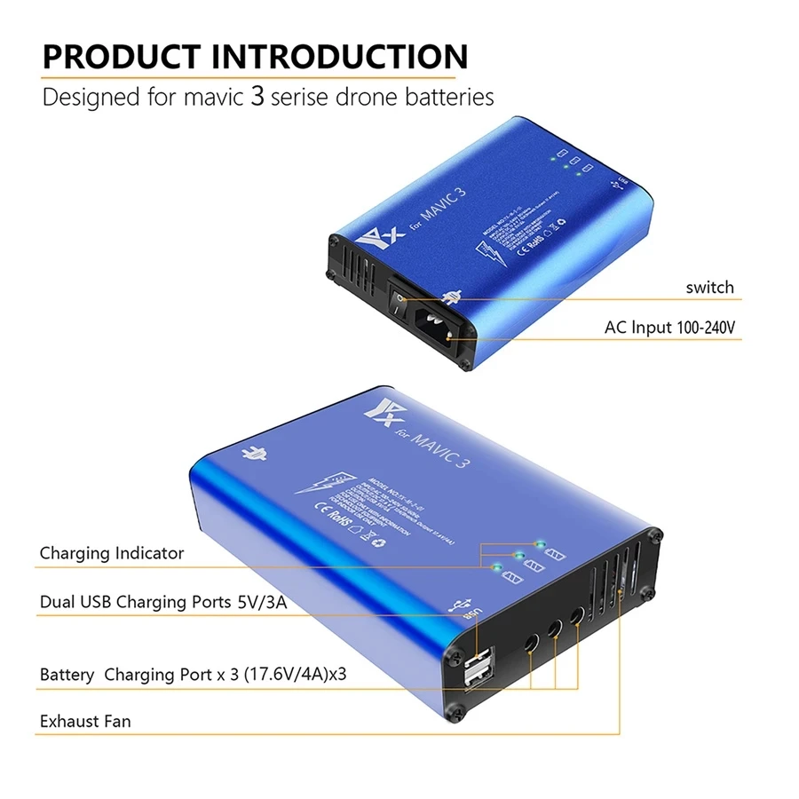 Battery Charger Hub 5in1 Charg – обзор и цена Drone Battery Smart