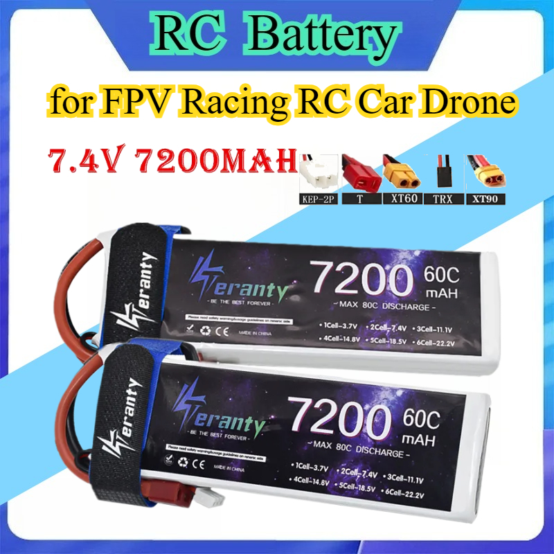 Upgrade 2S 7.4V 7200mAh 60C 6S – обзор и цена Drone Battery 6S