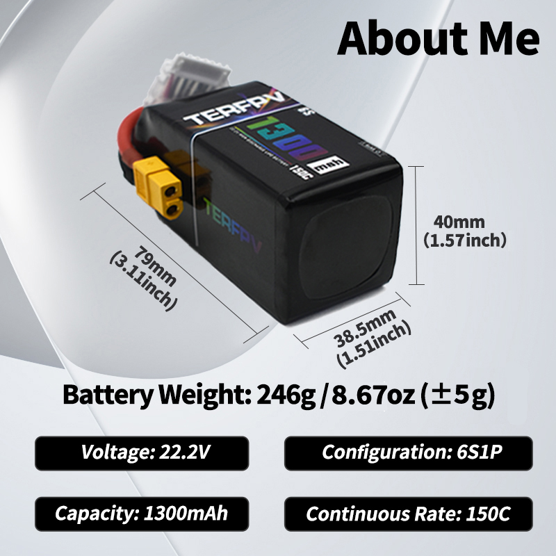 TERFPV Lipo Battery 6S 22.2V 1 – обзор и цена Drone Battery Lipo