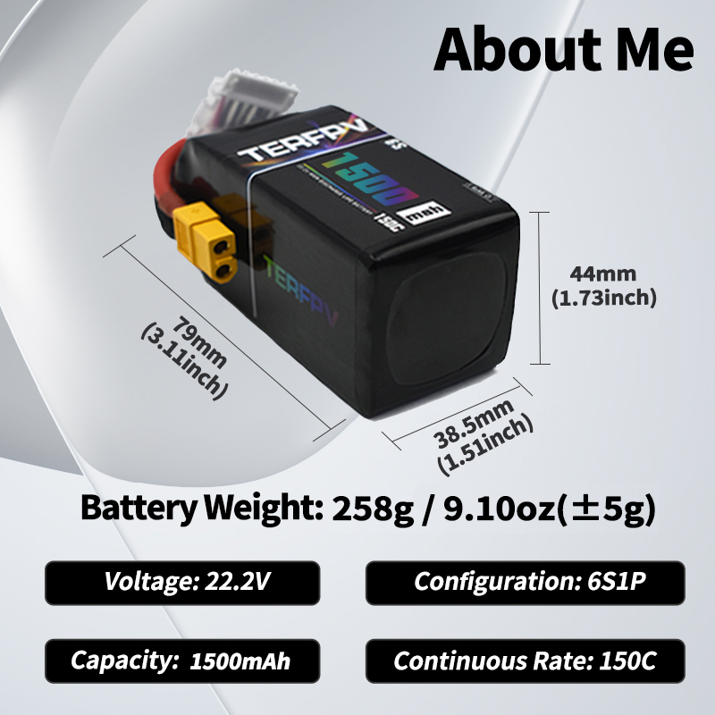 TERFPV Lipo Battery 6S 22.2V 1 – обзор и цена Drone Battery Lipo