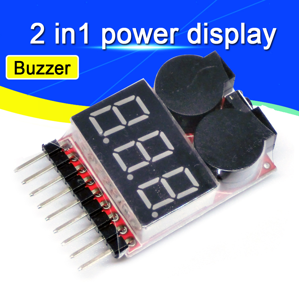 For 1S/2s/3s/4s/5s/6s/7s/8s Lo – обзор и цена Drone Battery Alarm