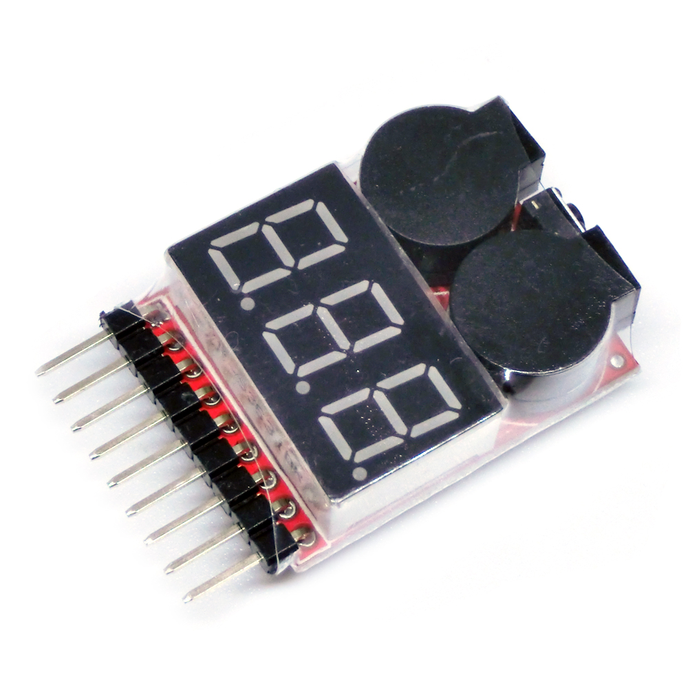 For 1S/2s/3s/4s/5s/6s/7s/8s Lo – обзор и цена Drone Battery Alarm