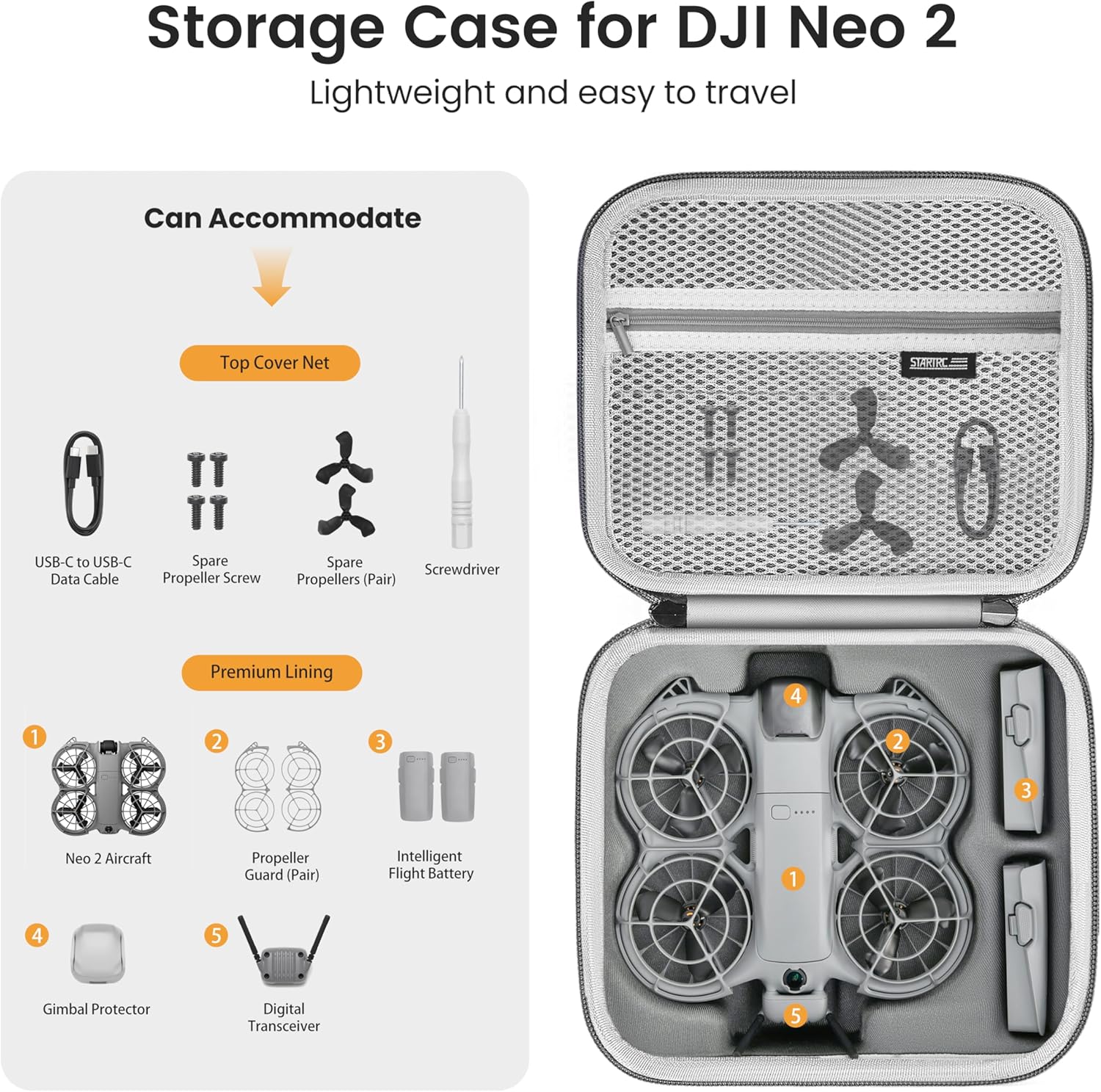 STARTRC Neo 2 Portable PU Shou – обзор и цена Drone Battery Case