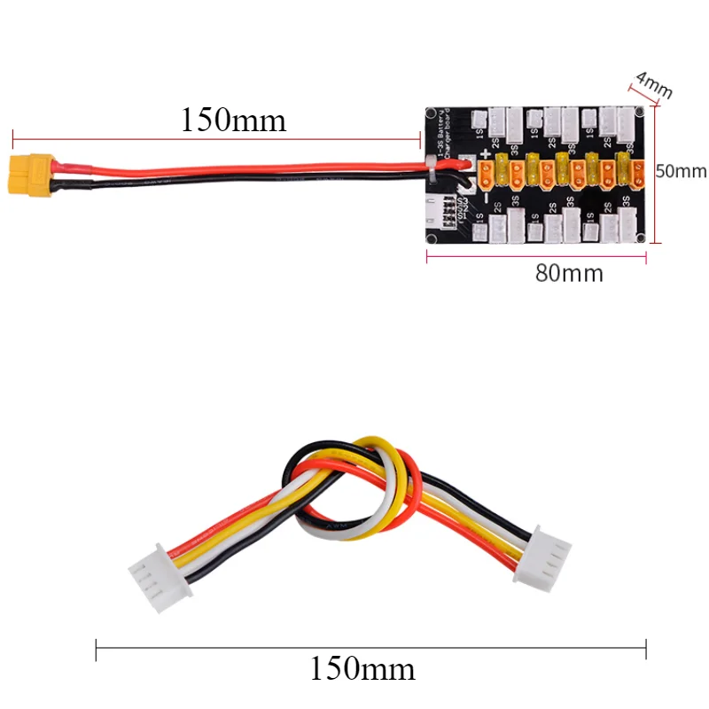 1-5Pcs 1S-3S 20A XT30 Plug Lip – обзор и цена Drone Battery Parallel Board