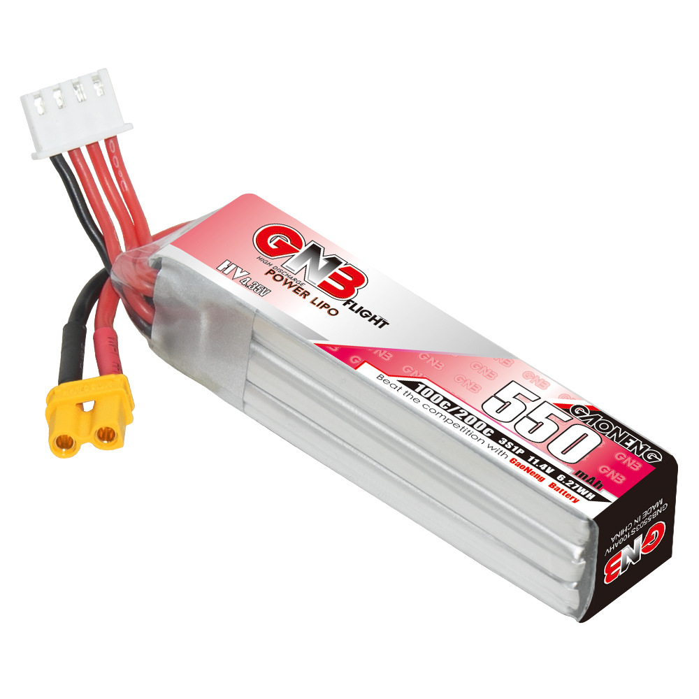 GNB HV 11.4V 550mAh 100C/200C  – обзор и цена Drone Battery Lipo