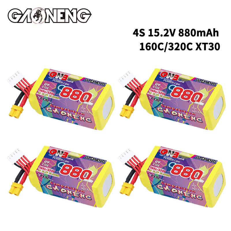GNB 4S 880mAh 15.2V 160C/320C  – обзор и цена Drone Battery Connector