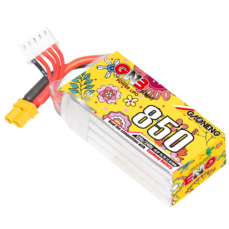 Upgraded GNB 4S 15.2V 850mAh L – обзор и цена Drone Battery 4S