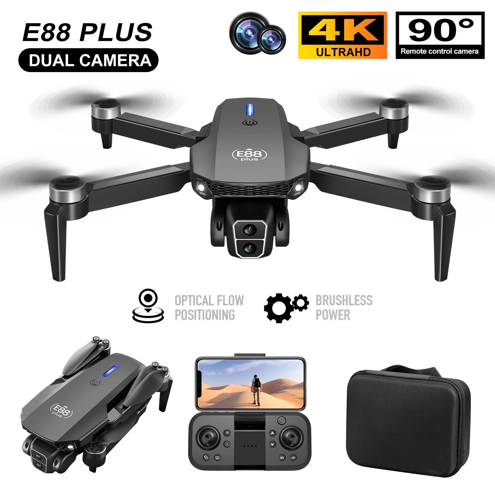 New E88 Plus Quadcopter Drone: – обзор и цена Drone Battery Case