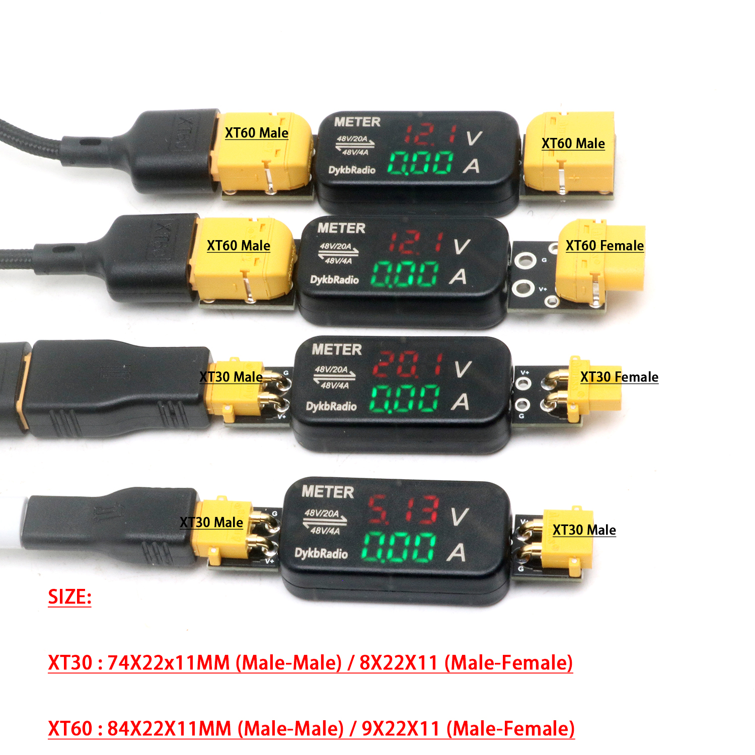 XT30/XT60 20A/4A DC Voltage Cu – обзор и цена Drone Battery Voltage Checker
