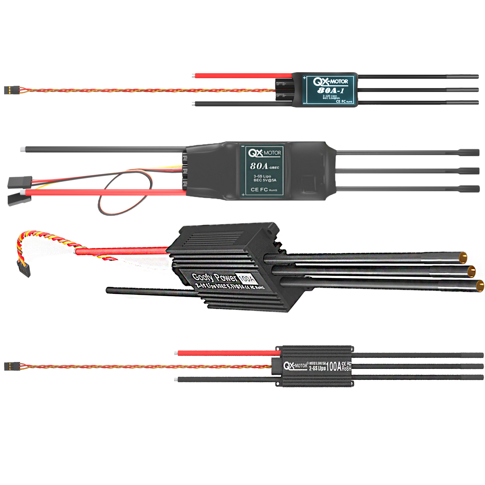 QX-MOTOR Brushless ESC series  – обзор и цена Drone Battery Plate