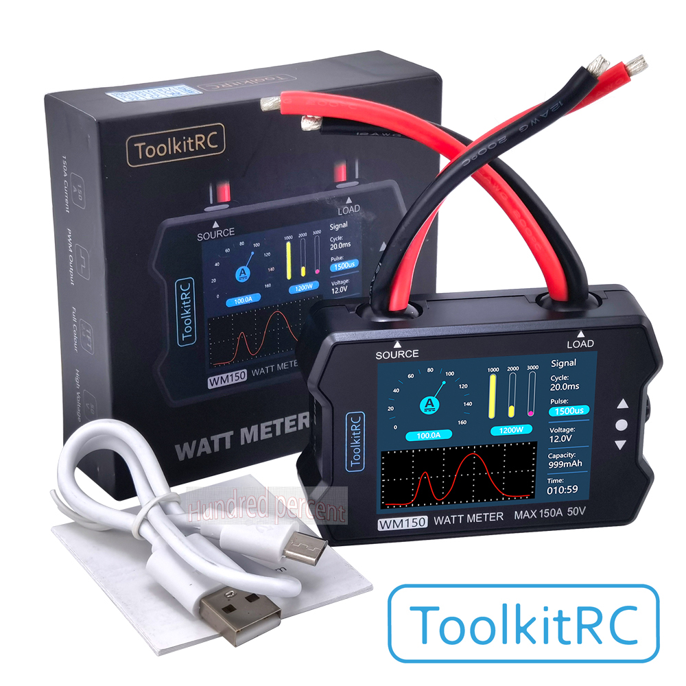 ToolkitRC WM150 150A 50V Watt  – обзор и цена Drone Battery Voltage Checker