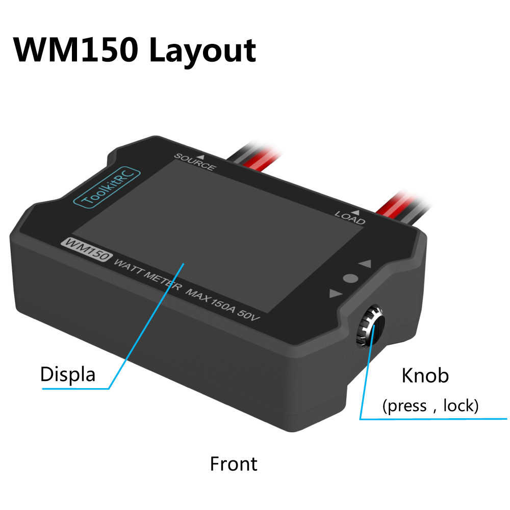 ToolkitRC WM150 150A 50V Watt  – обзор и цена Drone Battery Voltage Checker