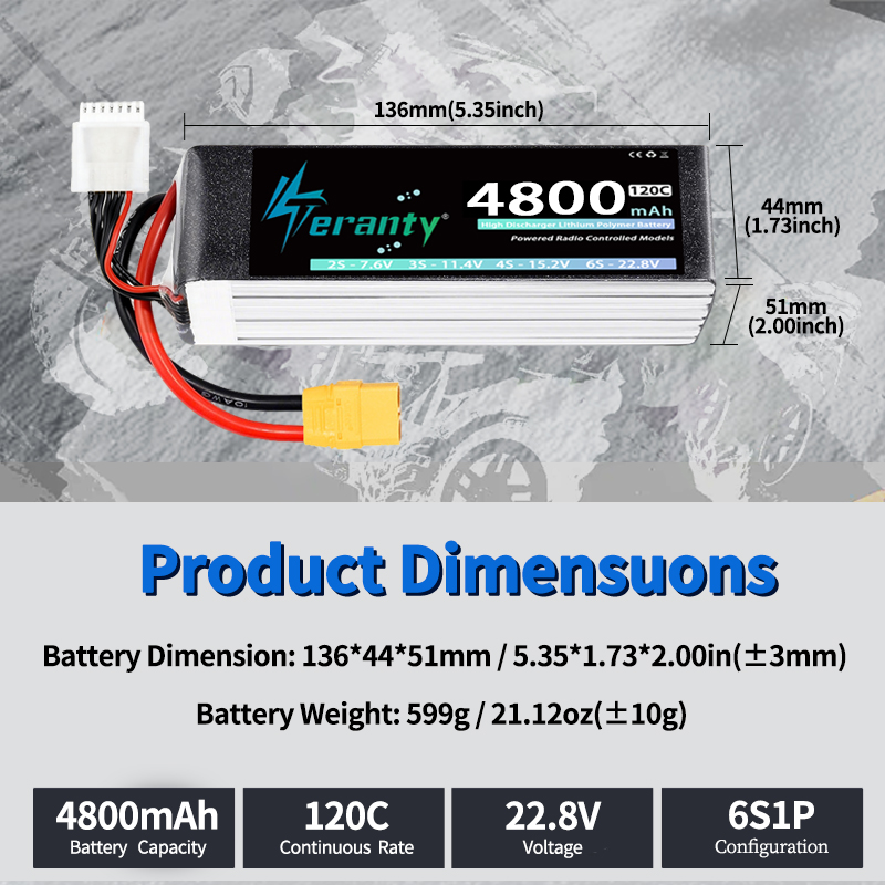 TERANTY 6S 4800mAh Lipo Batter – обзор и цена Drone Battery Plate