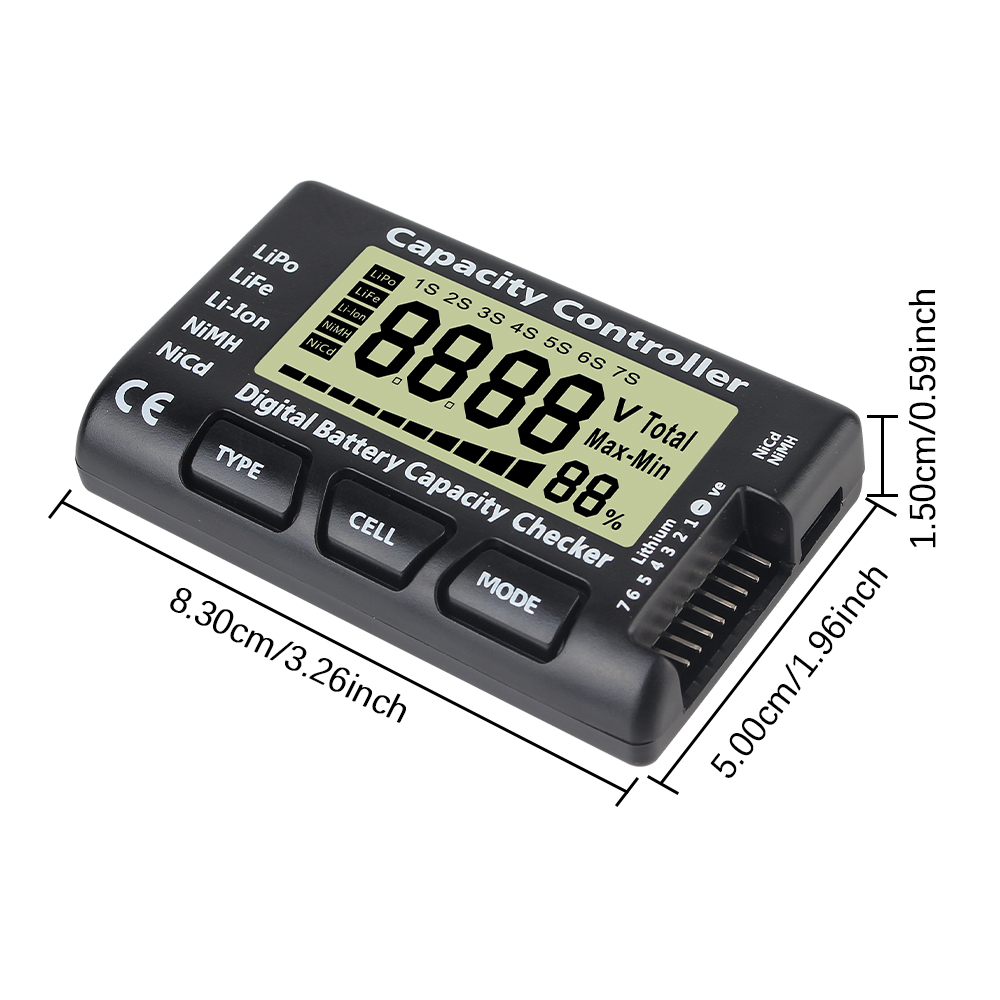 CellMeter 7 Battery Voltage Ca – обзор и цена Drone Battery Voltage Checker