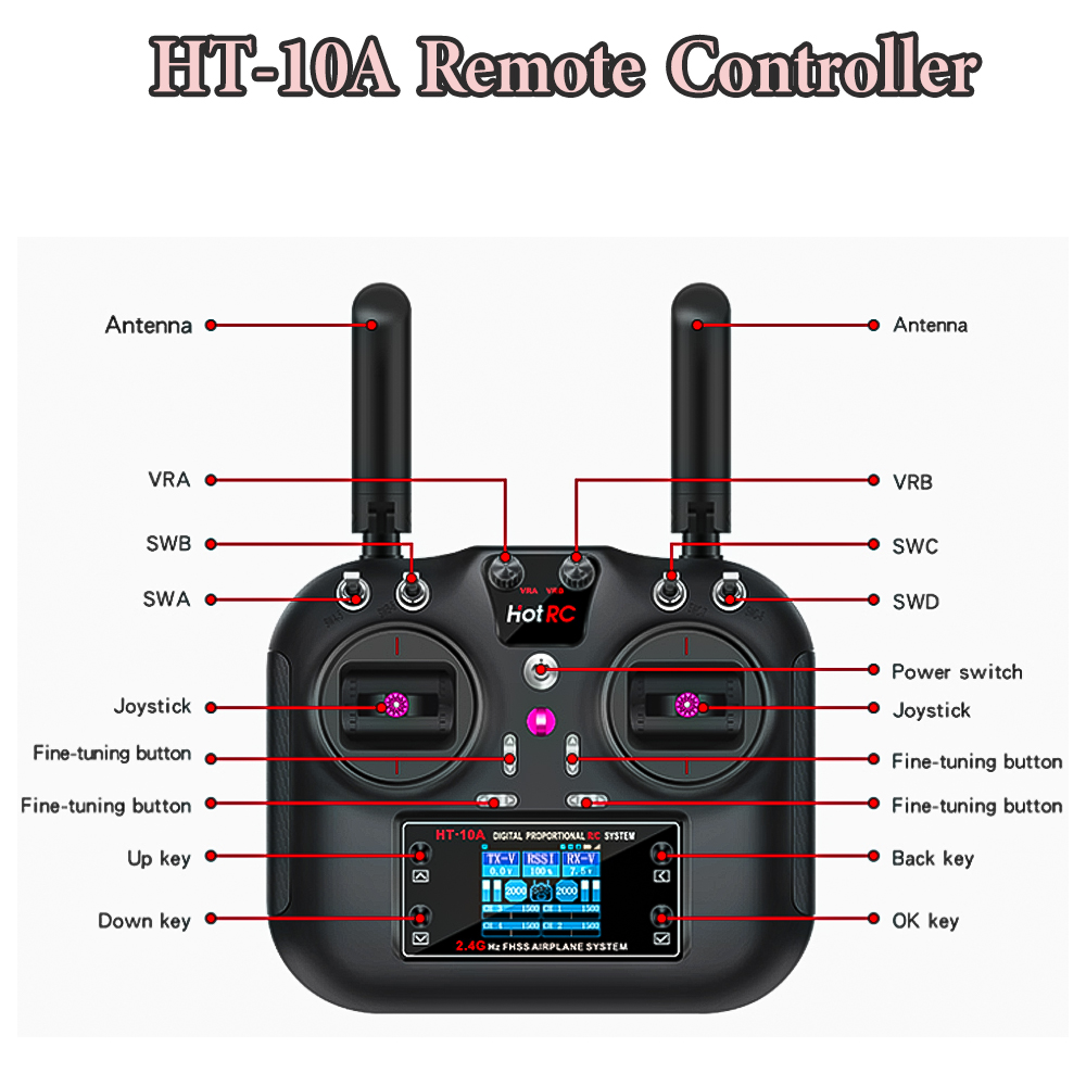 Hotrc Hot rc HT-10A HT10A 2.4G – обзор и цена Drone Battery Connector