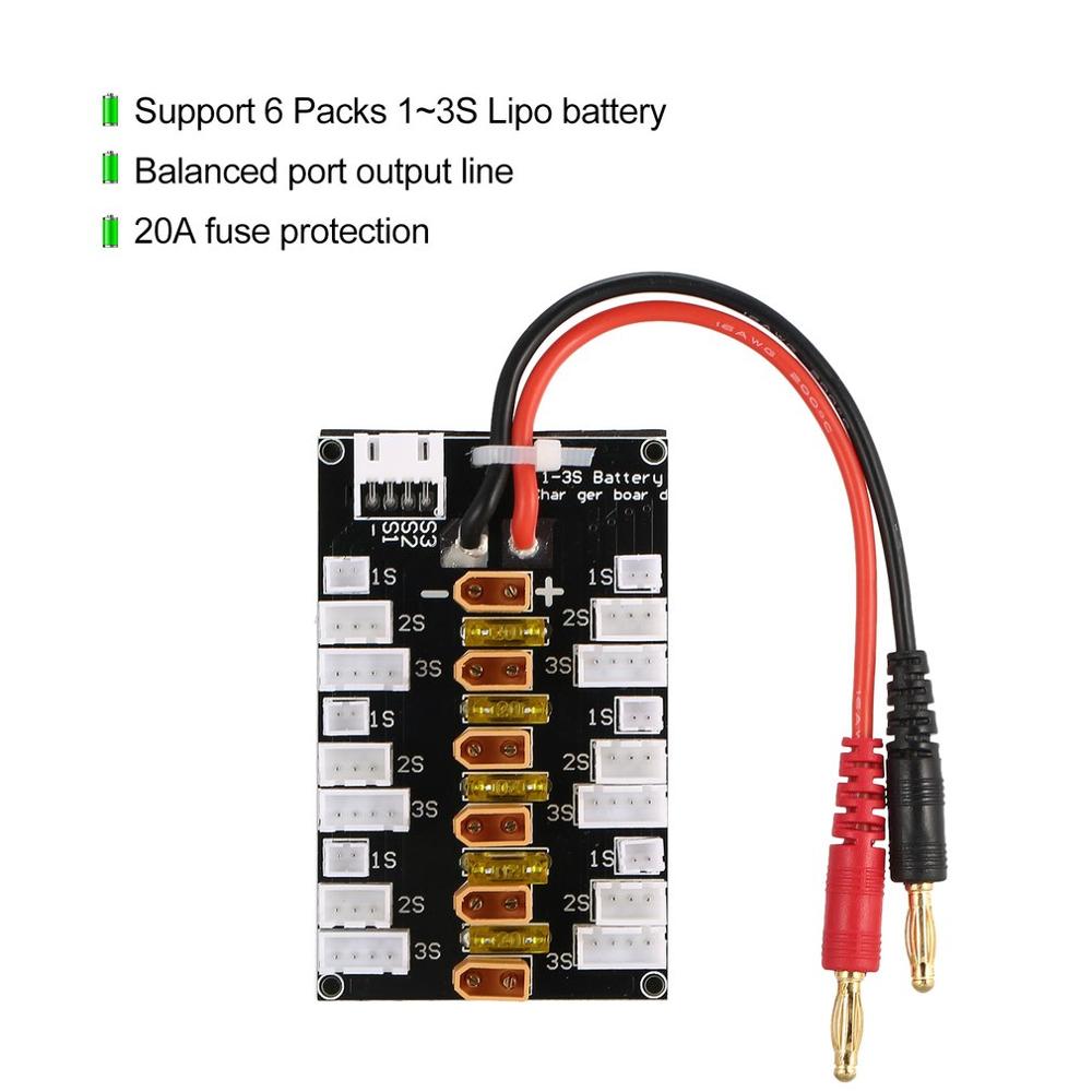 1S-3S 20A XT30 Plug Lipo Batte – обзор и цена Drone Battery Parallel Board