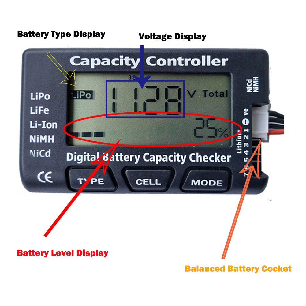RC Cellmeter 7 Digital Battery – обзор и цена Drone Battery Voltage Checker