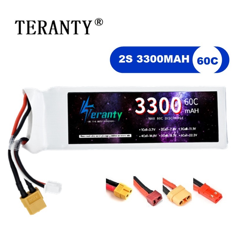 2S 7.4V LiPo Battery 3300mAh 6 – обзор и цена Drone Battery Connector