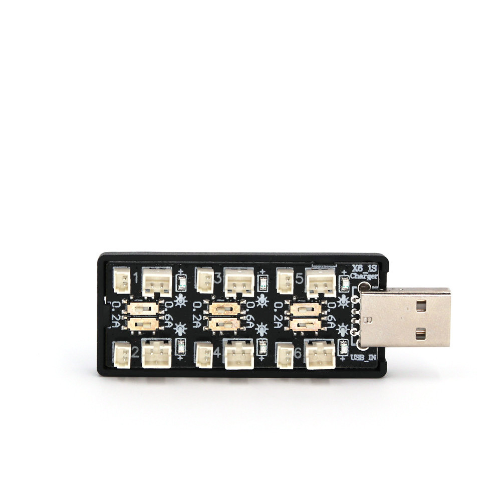 6CH USB 1S LiPo/LiHv 3.7V/4.2V – обзор и цена Drone Battery Connector