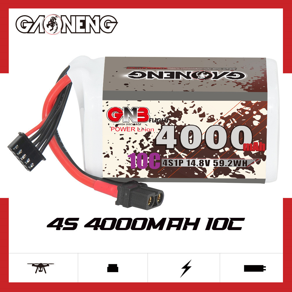 GNB 4000mAh 4S 14.8V 10C 20C W – обзор и цена Drone Battery Plate
