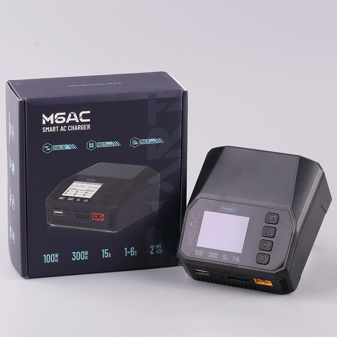 ToolkitRC M6AC 15A 300W Multif – обзор и цена Drone Battery 6S