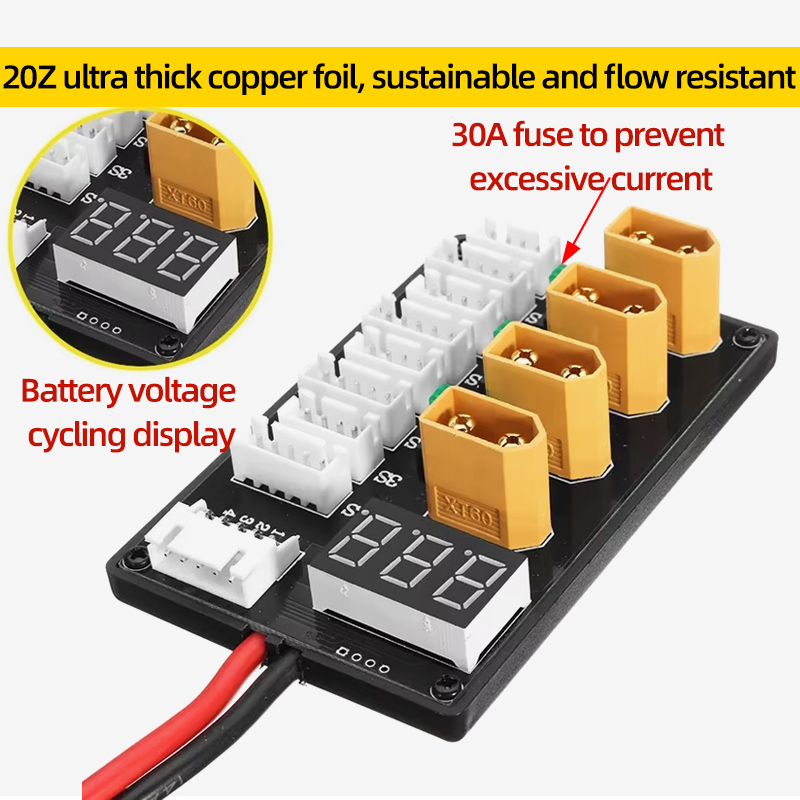 XT30 XT60 Lipo Battery Paralle – обзор и цена Drone Battery Parallel Board