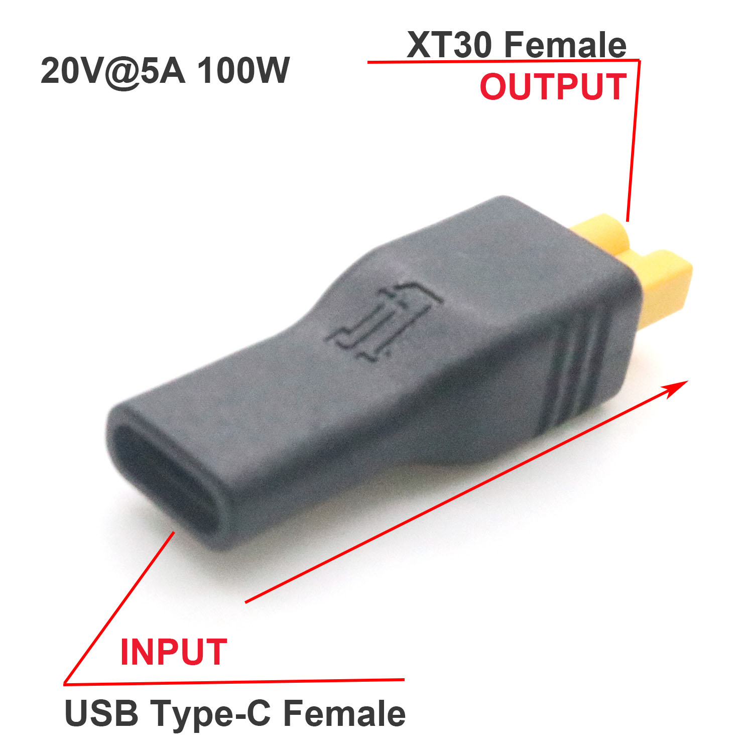 1pc USB Type C Female Input to – обзор и цена Drone Battery Connector