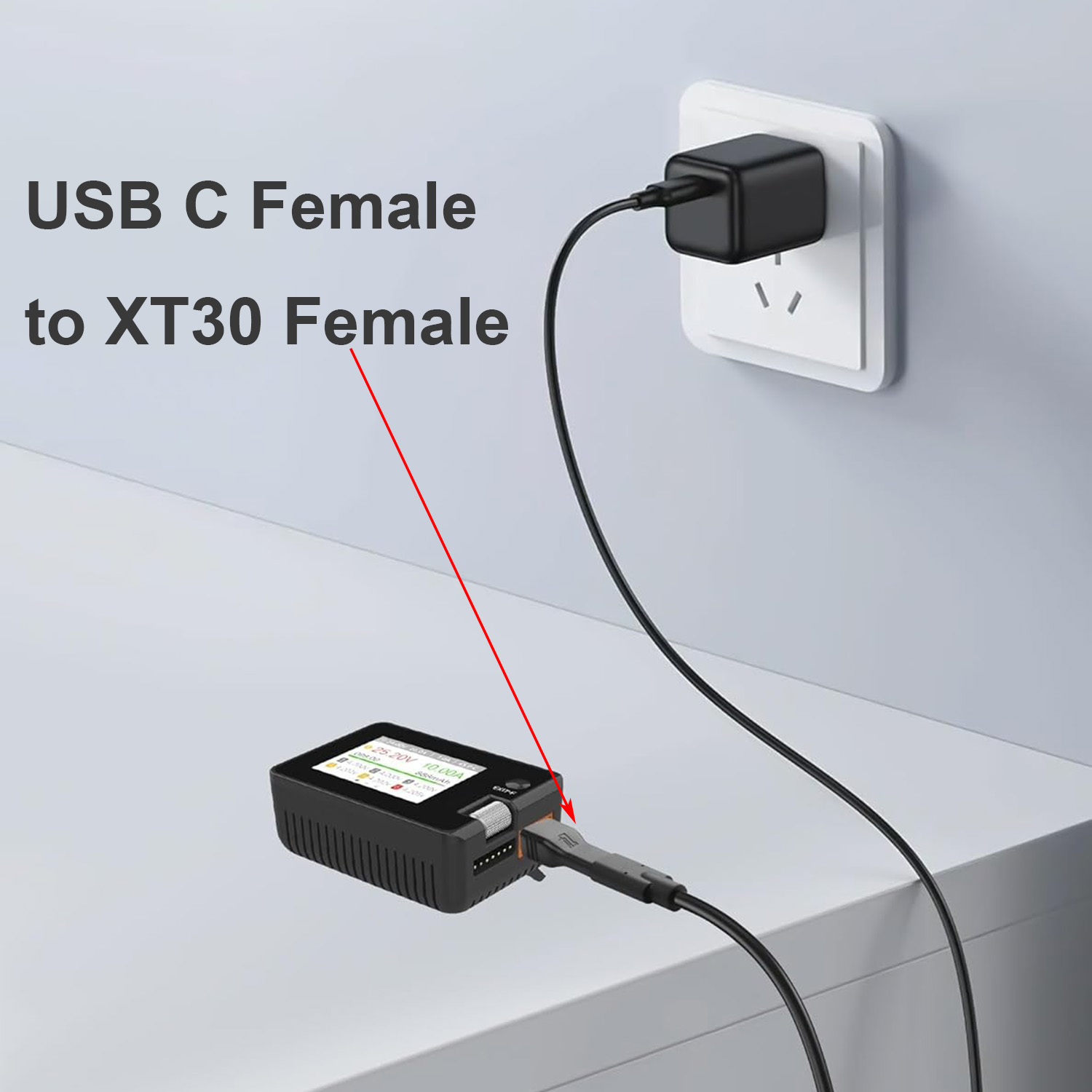 1pc USB Type C Female Input to – обзор и цена Drone Battery Connector
