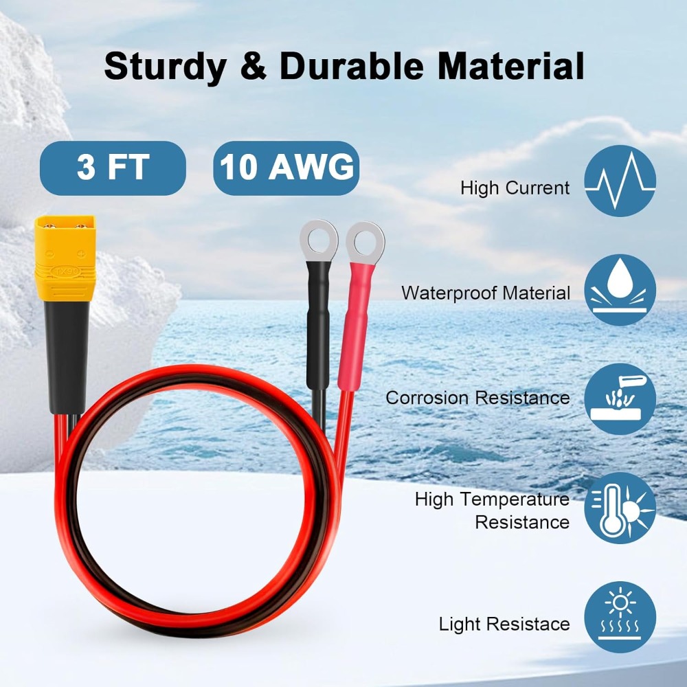 XT90 to O Ring Terminal Cable  – обзор и цена Drone Battery Connector