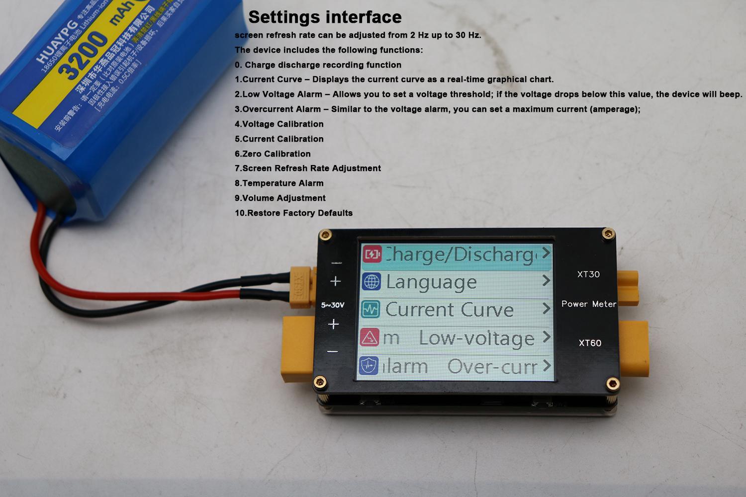 2.4Inch Display Power Meter XT – обзор и цена Drone Battery Voltage Checker