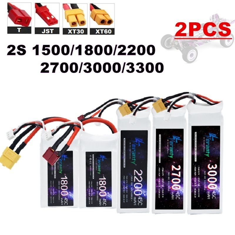 2PCS 7.4V Lipo 2S Battery 1500 – обзор и цена Drone Battery Lipo