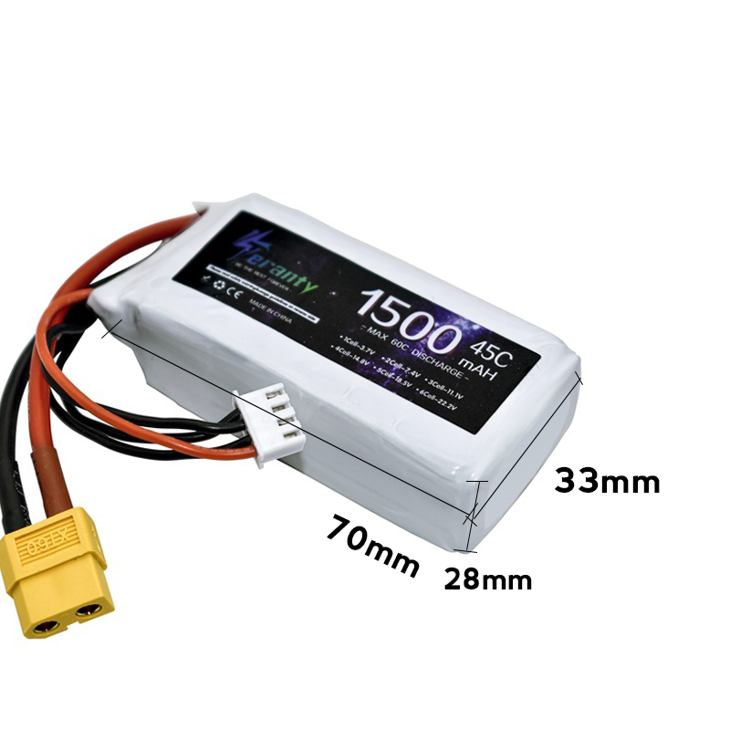TERANTY 3s 45C 11.1V 1500mah L – обзор и цена Drone Battery 3S