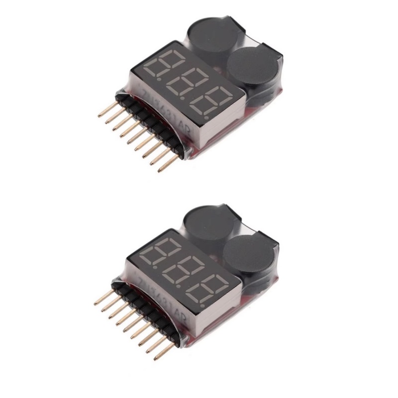 2Pcs 1S-8S LiPo Battery Voltag – обзор и цена Drone Battery Voltage Checker