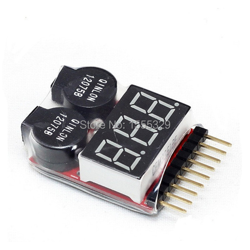 2Pcs 1S-8S LiPo Battery Voltag – обзор и цена Drone Battery Voltage Checker