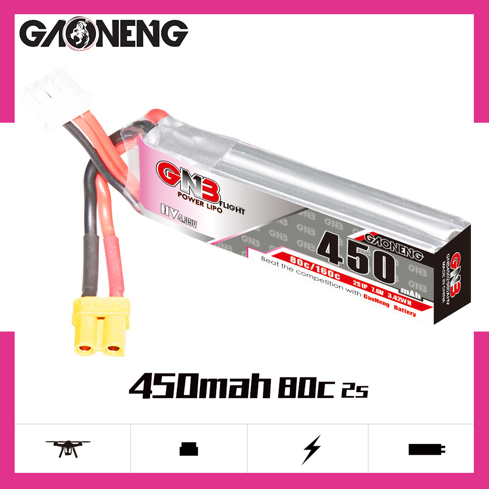 GNB LiPo Battery HV 2S 7.6V 45 – обзор и цена Drone Battery Lipo