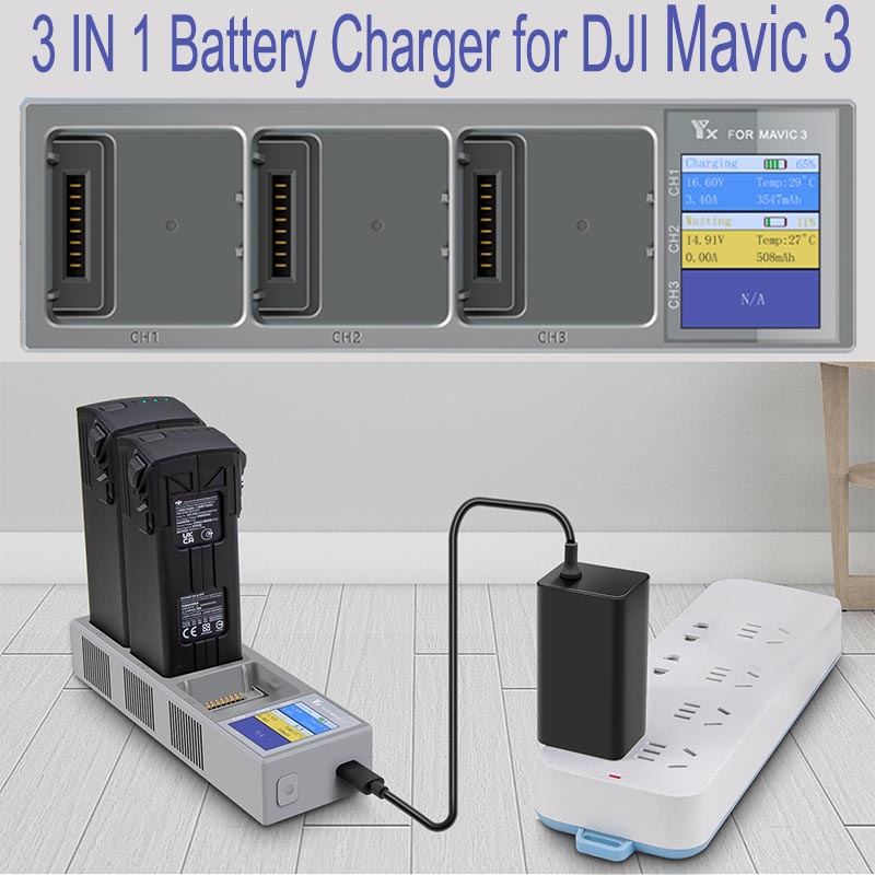 3 IN 1 Battery Charger for DJI – обзор и цена Drone Battery Parallel Board