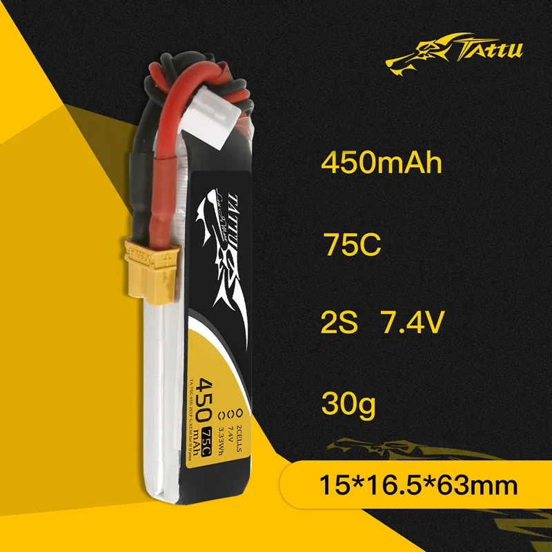 3Pcs NEW TATTU 450/500/550mAh  – обзор и цена Drone Battery Lipo