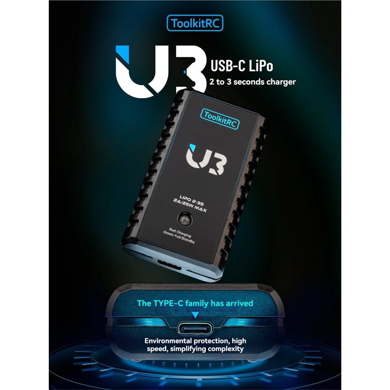 Toolkitrc U3 Battery 2A 25W 2- – обзор и цена Drone Battery 3S
