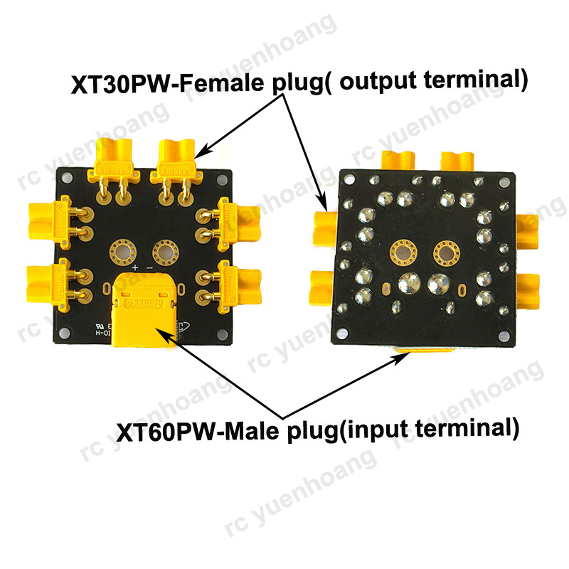 1PCS XT30PW-Female Power Distr – обзор и цена Drone Battery Parallel Board