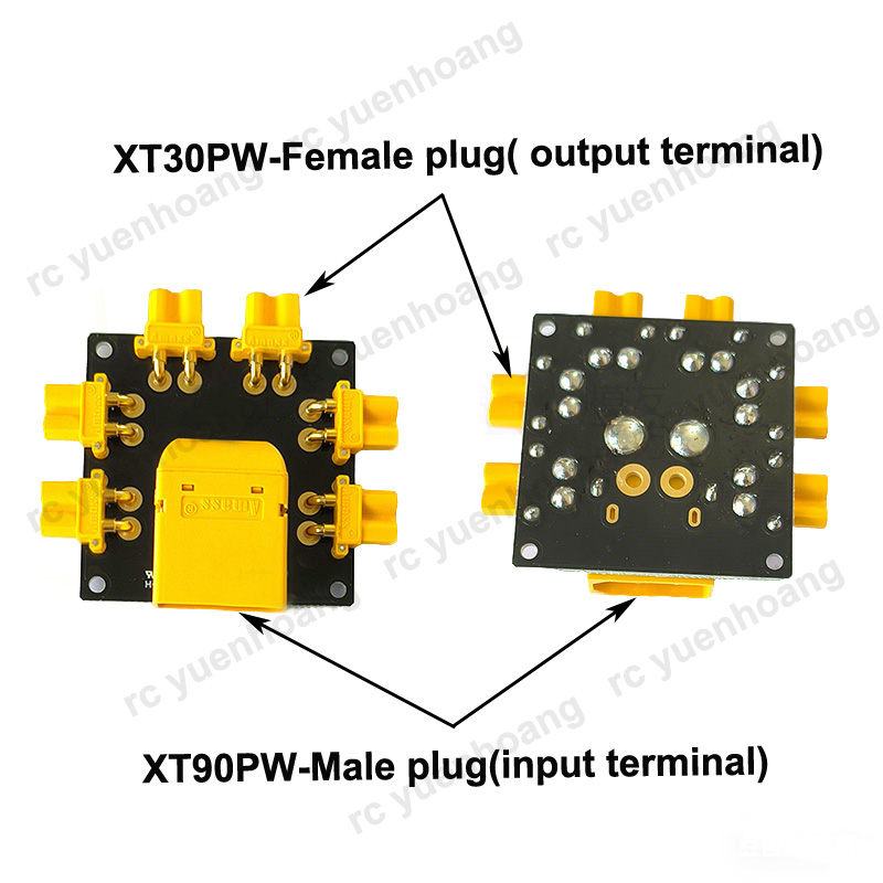 1PCS XT30PW-Female Power Distr – обзор и цена Drone Battery Parallel Board