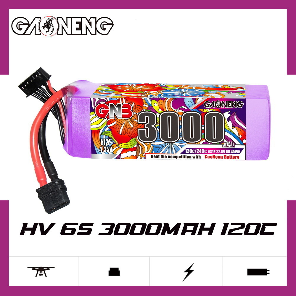 GNB Lipo Battery 6S 22.8V 3000 – обзор и цена Drone Battery Connector