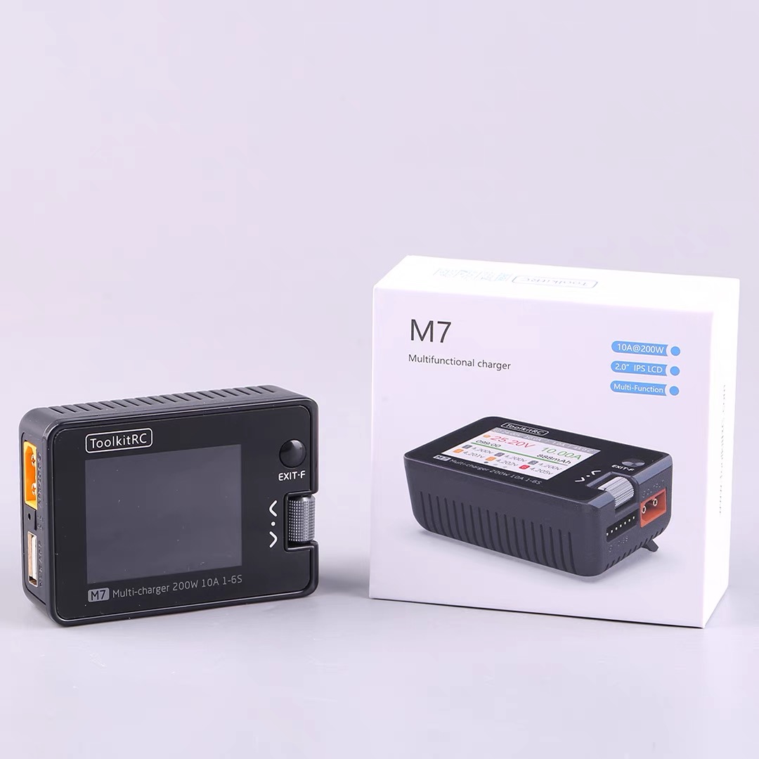 For ToolkitRC M7 200W 10A DC C – обзор и цена Drone Battery Voltage Checker