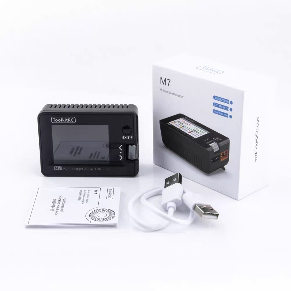 For ToolkitRC M7 200W 10A DC C – обзор и цена Drone Battery Voltage Checker