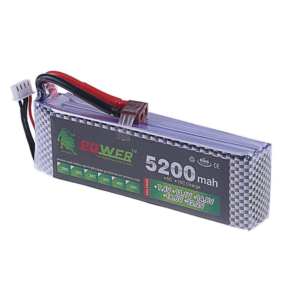 3S Lipo Battery 11.1V 5200mah  – обзор и цена Drone Battery 3S