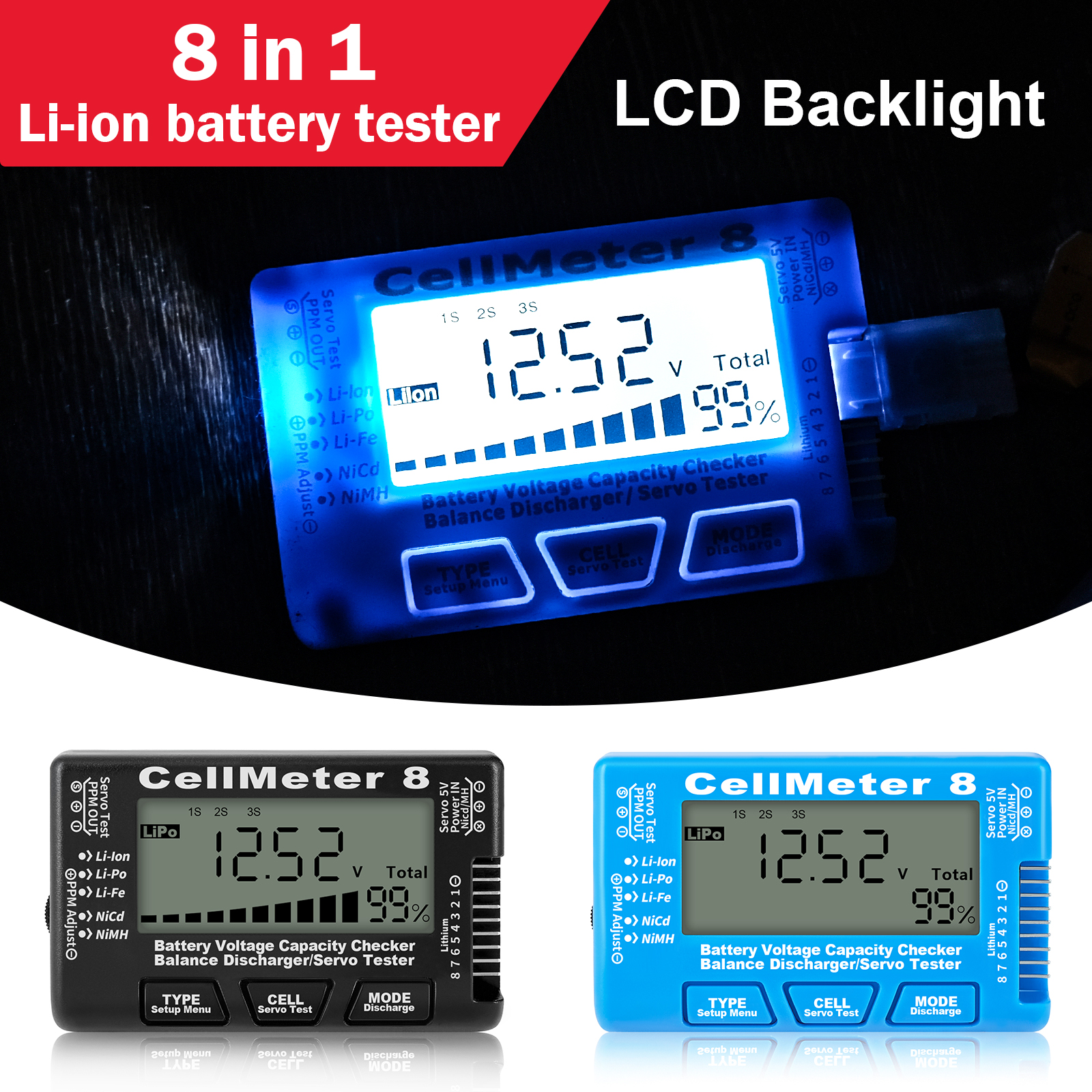 Rc Cellmeter-8 Digital Battery – обзор и цена Drone Battery Voltage Checker