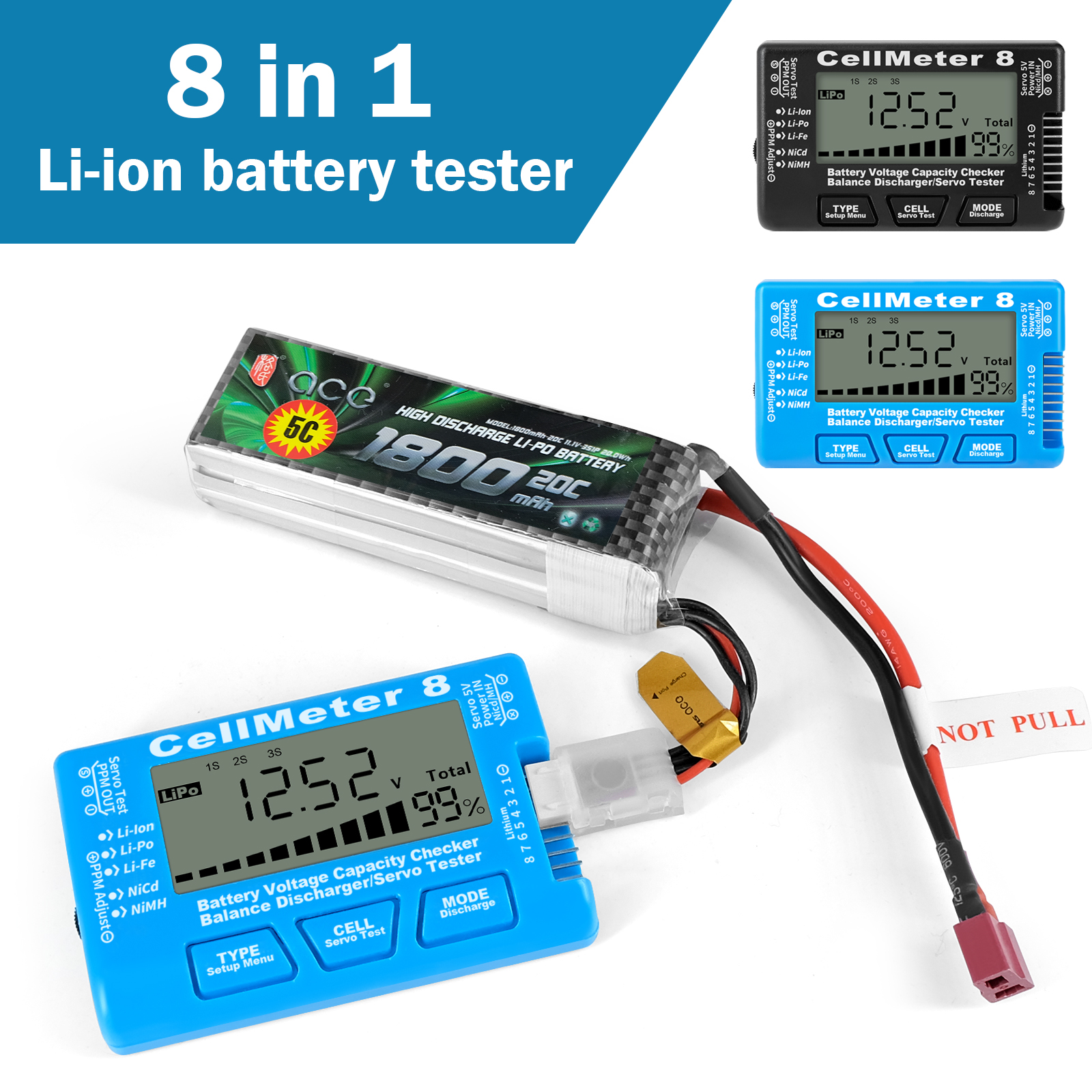 Rc Cellmeter-8 Digital Battery – обзор и цена Drone Battery Voltage Checker