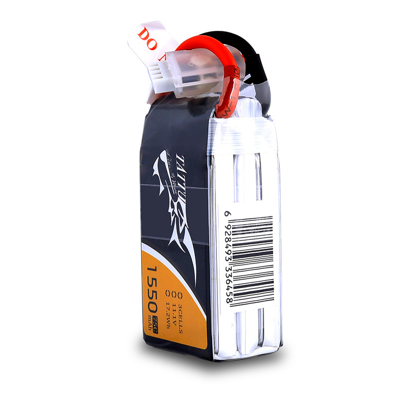 TATTU 3S 11.1V 1550mAh 75C LiP – обзор и цена Drone Battery 3S